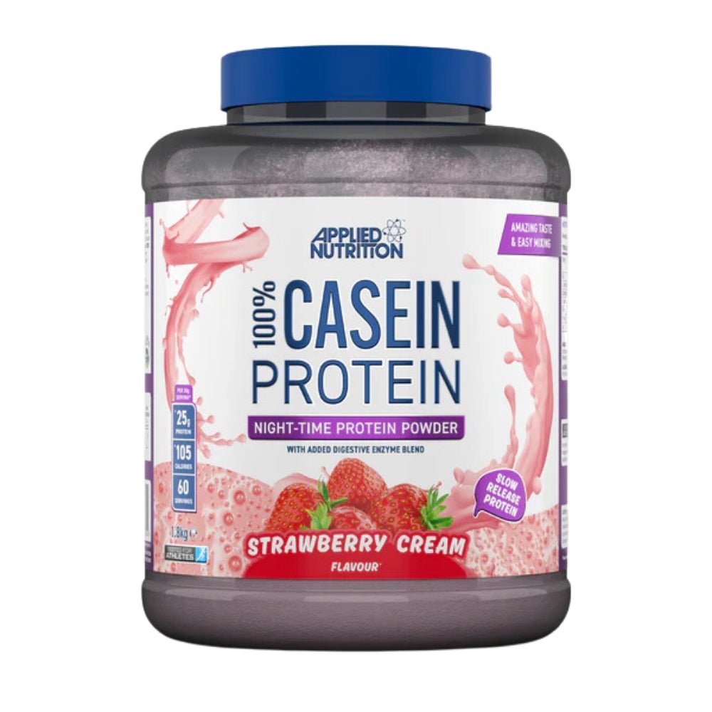 Applied 100% Casein Protein 1.8kg 60 scoops (per 30g scoop: 25.4g protein, 1.2g carb, 105 cal) HALAL 5056555208014 - The Supplement Warehouse Pte Ltd