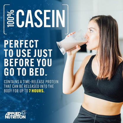 Applied 100% Casein Protein 1.8kg 60 scoops (per 30g scoop: 25.4g protein, 1.2g carb, 105 cal) HALAL 5056555208014 - The Supplement Warehouse Pte Ltd