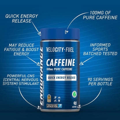 Applied Caffeine (Quick Energy Release) 100mg 90 veg caps 5056555201671 - The Supplement Warehouse Pte Ltd