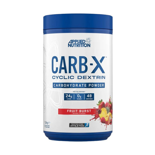 Applied Carb - X 100% Cyclic Dextrin Carbohydrates (per 25g scoop: 25g carbs, 0g sugar, 0g fat) HALAL 5056555206355 - The Supplement Warehouse Pte Ltd