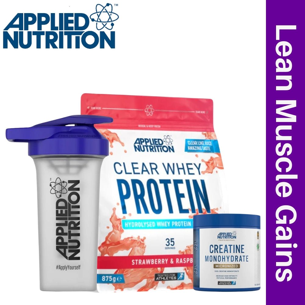 Applied Clear Whey 875g + Creatine 250g + Shaker Bundle - The Supplement Warehouse Pte Ltd