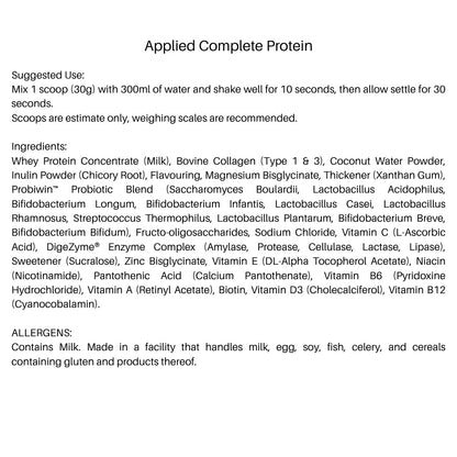 Applied Complete Protein (with Vitamins, Minerals and more) 15 servings 450g 5056555206942 - The Supplement Warehouse Pte Ltd