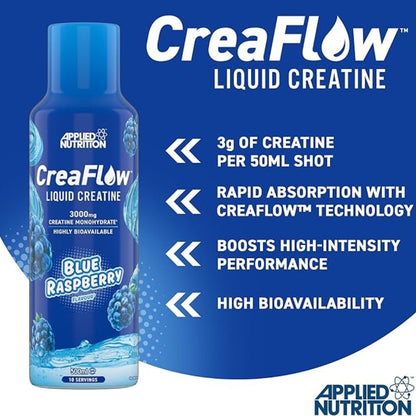 Applied CreaFlow™ Pure Liquid Creatine 10srv 500ml 5056555207154 - The Supplement Warehouse Pte Ltd