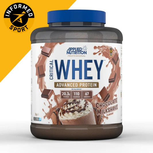 Applied Critical Whey Protein (per 30g scoop: 21g protein, 1.8 carb, 109 cal) HALAL 5056555204696 - The Supplement Warehouse Pte Ltd