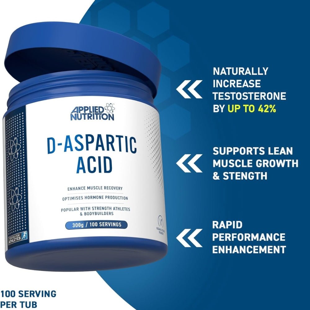 Applied D - Aspartic Acid (Male Health Enhancer) 300g (HALAL) 5056555206799 - The Supplement Warehouse Pte Ltd