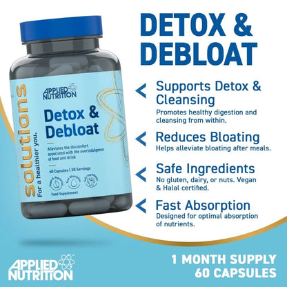 Applied Detox & Debloat 60 veg caps (HALAL) 5056555208540 - The Supplement Warehouse Pte Ltd