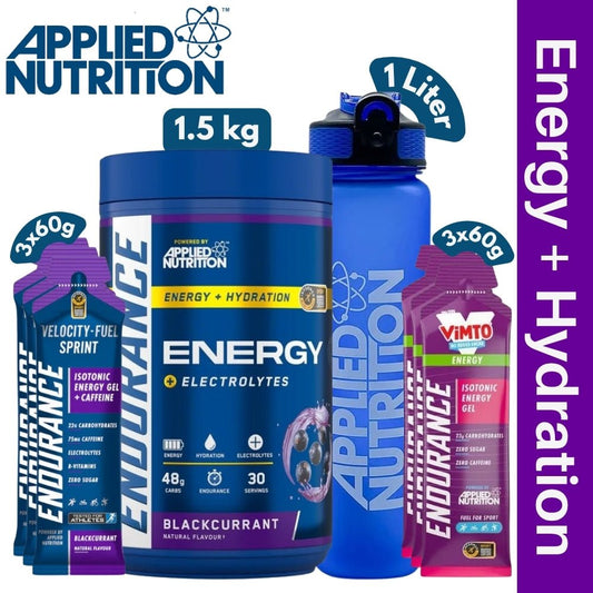 Applied Endurance 1.5kg + Energy Gel + Sprint Gel + Water Bottle Hydration Bundle - The Supplement Warehouse Pte Ltd
