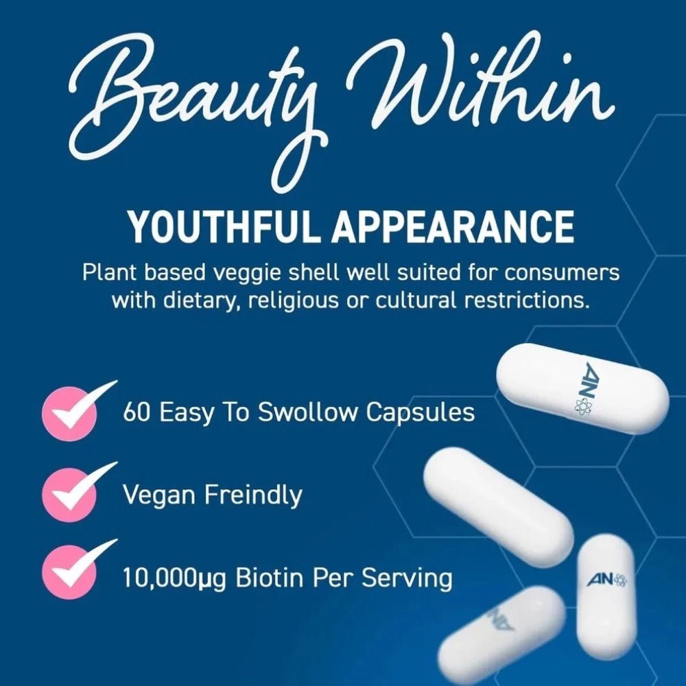 Applied Hair Skin and Nails Collagen 60 Veg Caps 5056555200551 - The Supplement Warehouse Pte Ltd