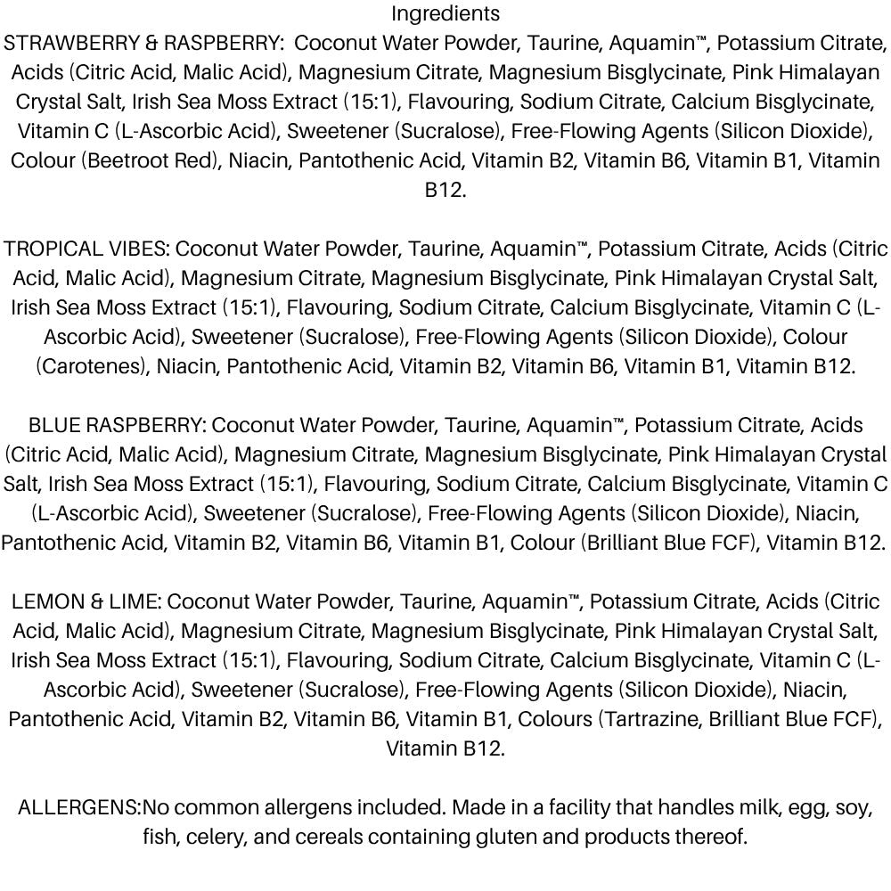 Applied Hydration+ Electrolyte & Vitamin Powder Pack of 8g x 7 Sticks 5056555209516 - The Supplement Warehouse Pte Ltd