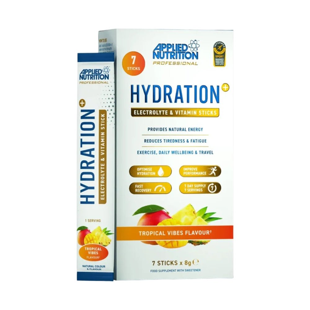 Applied Hydration+ Electrolyte & Vitamin Powder Pack of 8g x 7 Sticks 5056555209516 - The Supplement Warehouse Pte Ltd