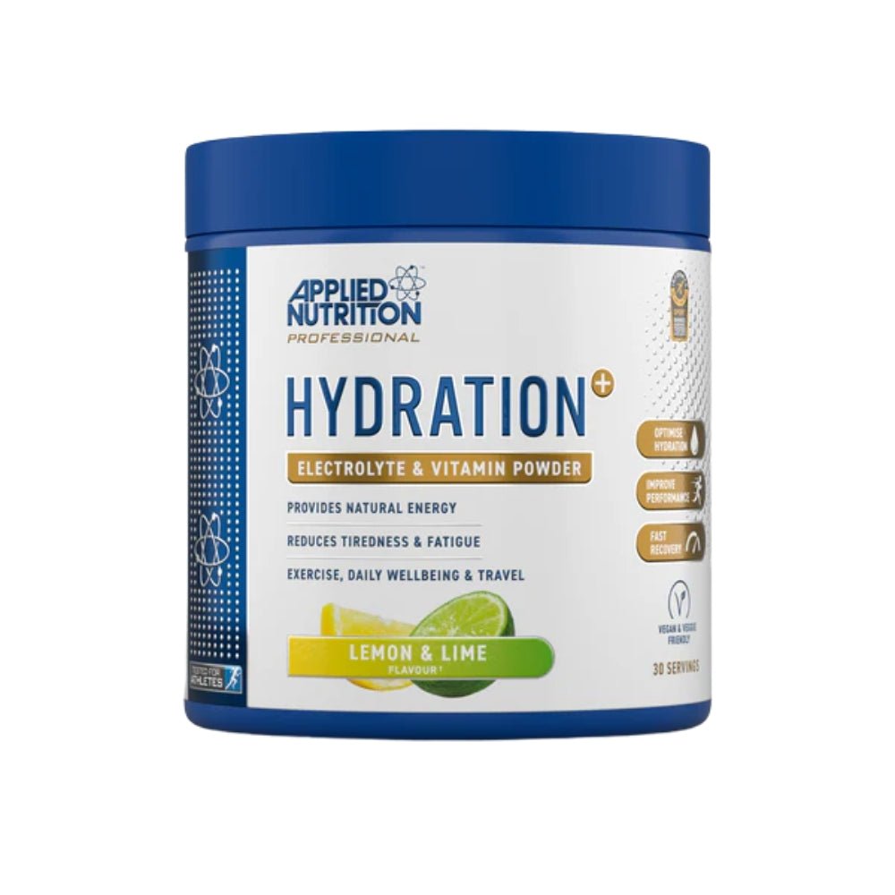 Applied Hydration Electrolyte & Vitamin Powder (per 8g scoop: 0g fat, 0.6g sugar, 10 cal) HALAL 5056555207000 - The Supplement Warehouse Pte Ltd