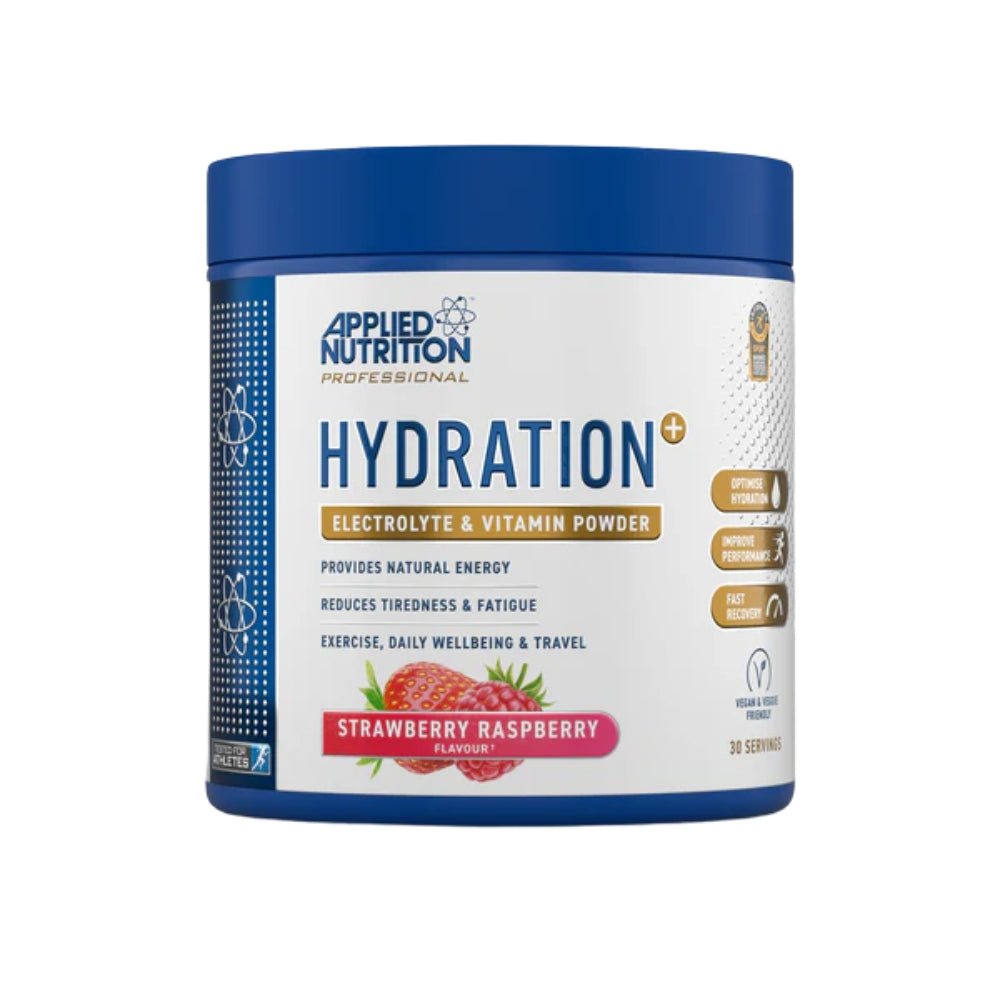 Applied Hydration Electrolyte & Vitamin Powder (per 8g scoop: 0g fat, 0.6g sugar, 10 cal) HALAL 5056555207017 - The Supplement Warehouse Pte Ltd