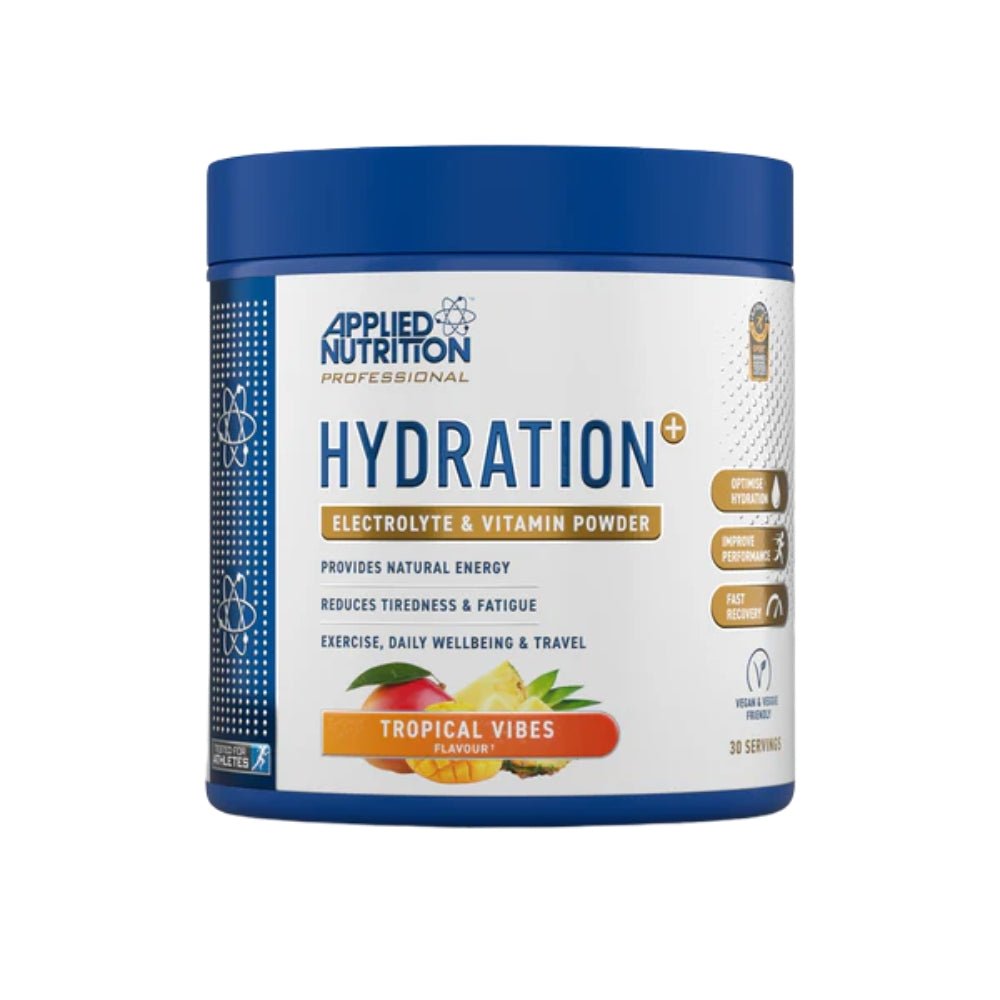 Applied Hydration Electrolyte & Vitamin Powder (per 8g scoop: 0g fat, 0.6g sugar, 10 cal) HALAL 5056555207024 - The Supplement Warehouse Pte Ltd