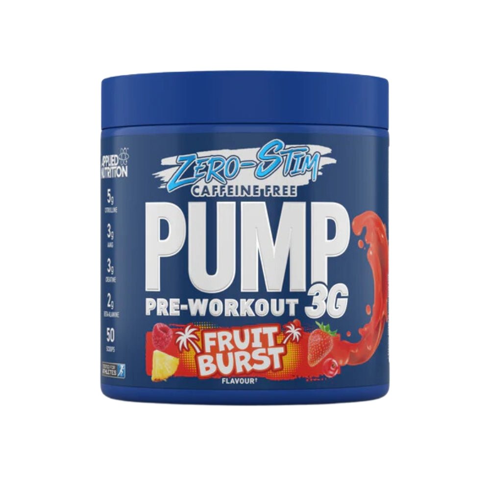 Applied Pump 3G ZERO Pre - Workout Caffeine Free (HALAL) 375g 5056555204986 - The Supplement Warehouse Pte Ltd