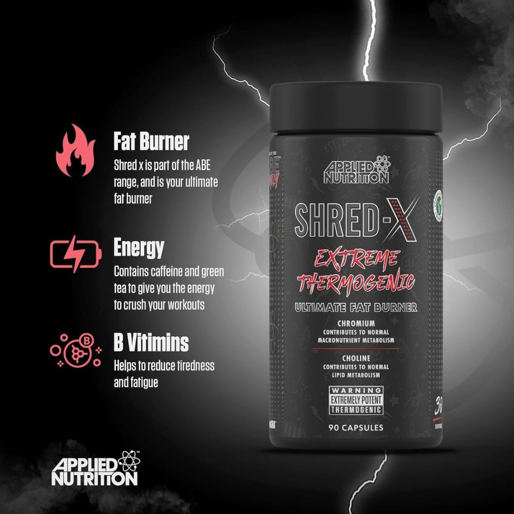 Applied Shred - X Extreme Thermogenic 90 veg cap (HALAL) 5056555201800 - The Supplement Warehouse Pte Ltd