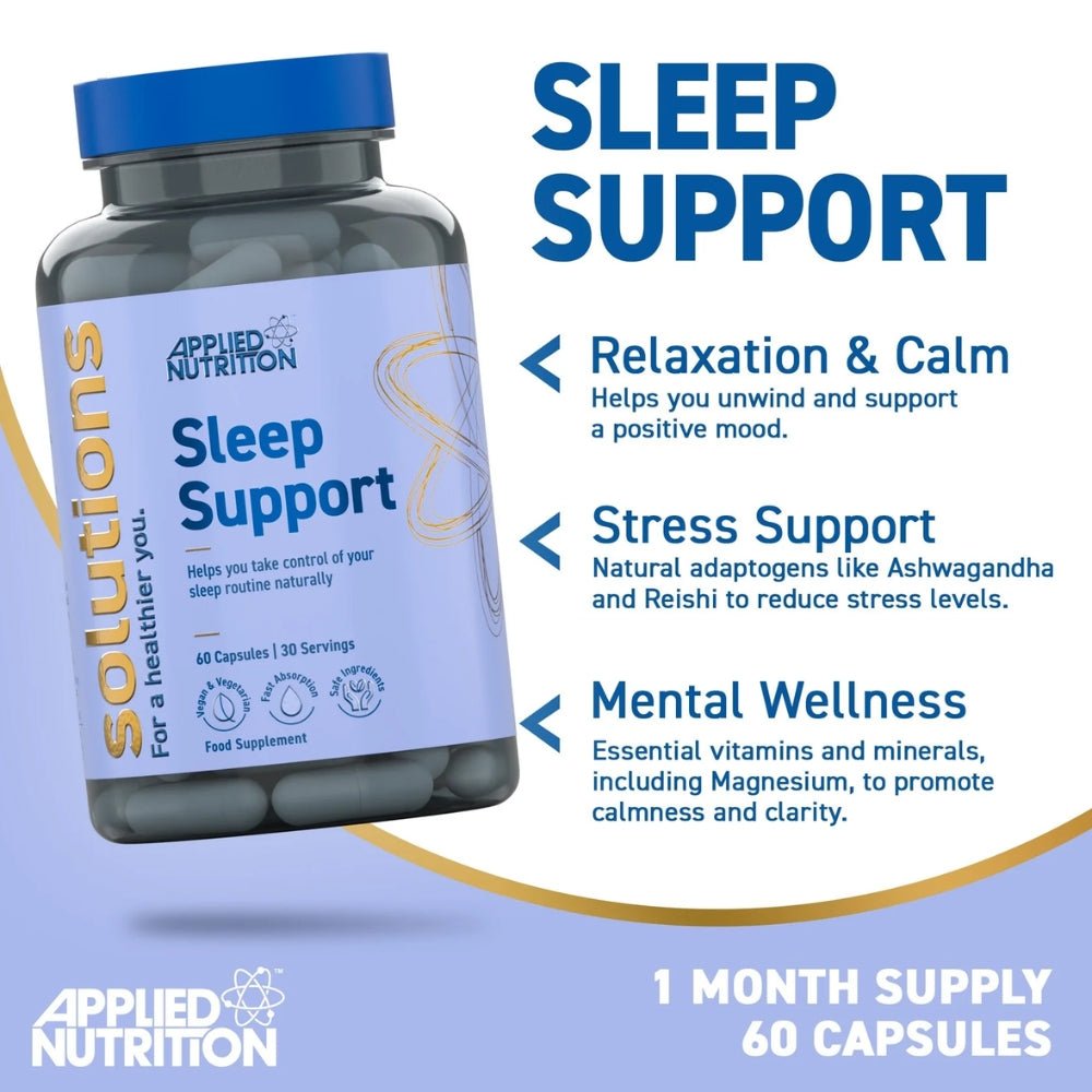 Applied Sleep Support 60 veg caps (HALAL) 5056555208588 - The Supplement Warehouse Pte Ltd