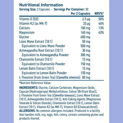 Applied Sleep Support 60 veg caps (HALAL) 5056555208588 - The Supplement Warehouse Pte Ltd