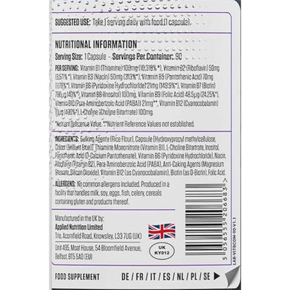 Applied Vitamin B Complex Multivitamin 90 veg caps 5056555206683 - The Supplement Warehouse Pte Ltd