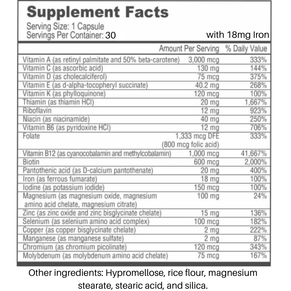 BariatricPal Multivitamin 30 veg caps 758176238863 - The Supplement Warehouse Pte Ltd