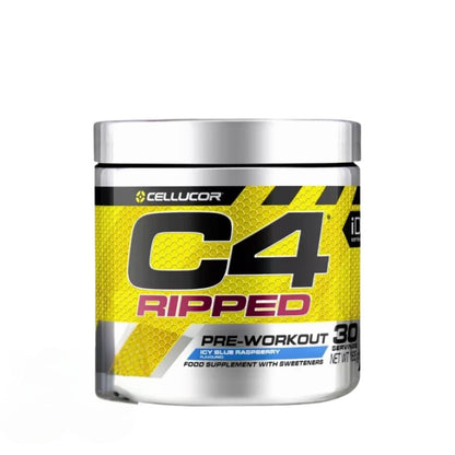 Cellucor C4 Ripped Pre - Workout 30srv (1 srv: 150mg caffeine, 1.6g beta - alanine, 1g arginine) 5056569900201 - The Supplement Warehouse Pte Ltd