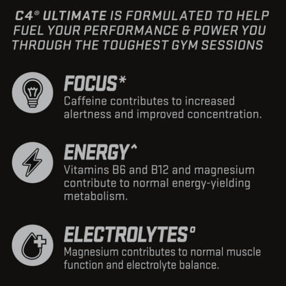 Cellucor C4 Ultimate Performance 40 scoops (Free Scivation Smart Shaker) 5056569900478 - The Supplement Warehouse Pte Ltd
