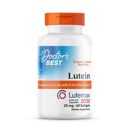 Doctor's Best Lutein with Lutemax 2020 20 mg 60 Softgels 753950003699 - The Supplement Warehouse Pte Ltd