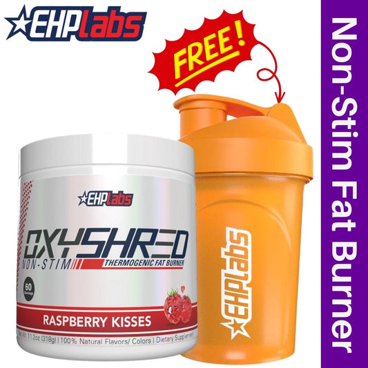 EHP Labs Oxyshred Non-Stim Far Burner + Free Shaker Bundle - The Supplement Warehouse Pte Ltd