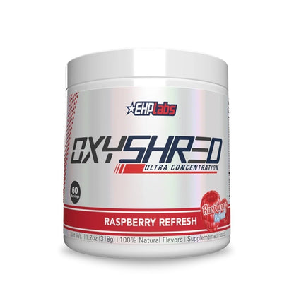 EHP Labs OxyShred Thermogenic Fat Burner 60 servings + Free 700ml Shaker 850006815418 - The Supplement Warehouse Pte Ltd
