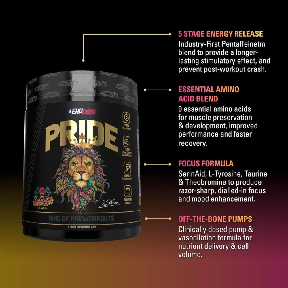 EHP Labs Pride Pre - Workout 40 servings 850006815609 - The Supplement Warehouse Pte Ltd