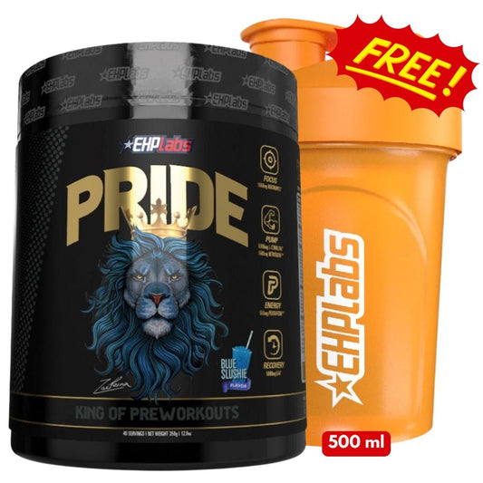 EHP Labs Pride Pre - Workout 40 servings + Free Shaker 850006815609 - The Supplement Warehouse Pte Ltd