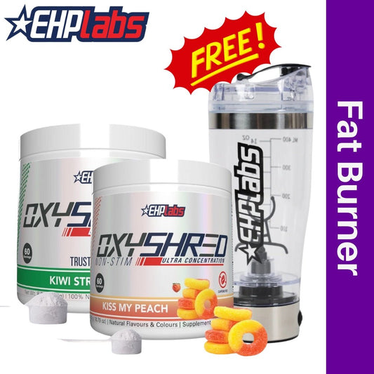 EHP Oxyshred Weight Loss (Day + Night) Bundle + Free Electric Shaker - The Supplement Warehouse Pte Ltd