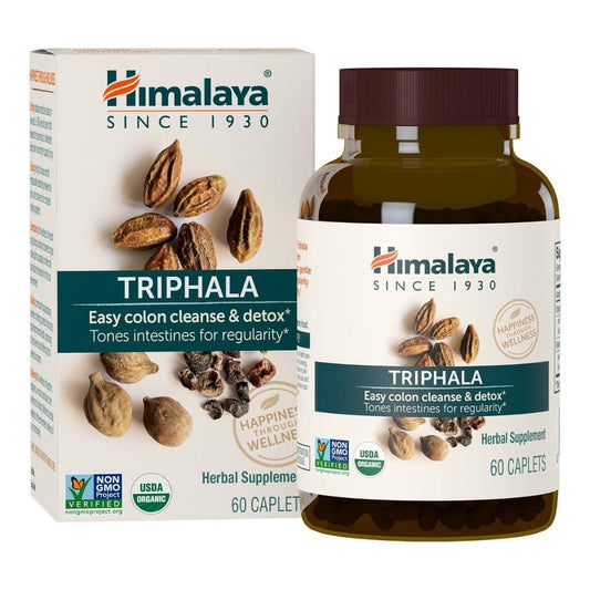 Himalaya Organic Triphala Bowel Wellness 60 veg caplets 605069404013 - The Supplement Warehouse Pte Ltd