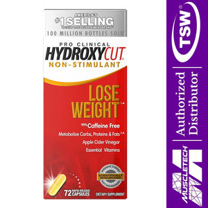 MuscleTech Pro Clinical Hydroxycut Non-Stimulant 72 Rapid Release Capsules