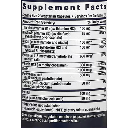 Life Extension BioActive Complete B - Complex 60 veg caps 737870194569 - The Supplement Warehouse Pte Ltd