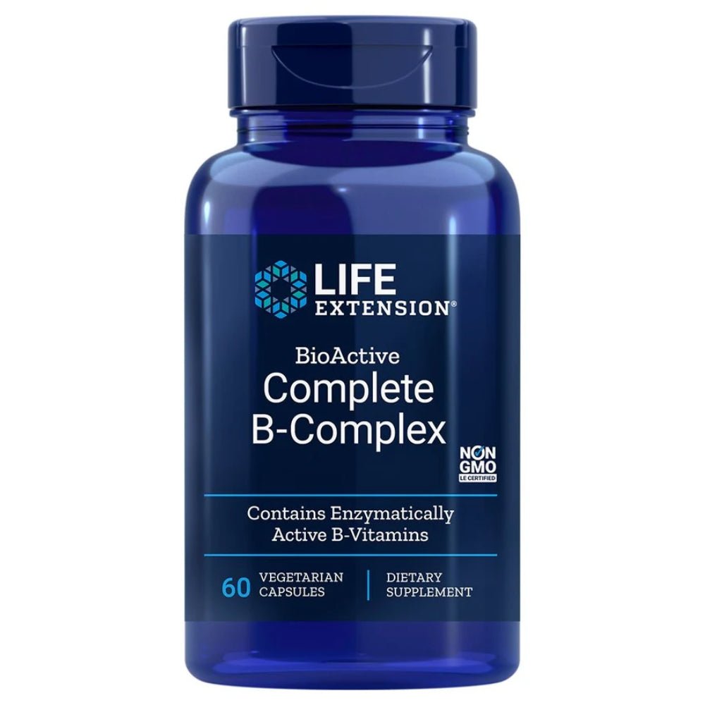 Life Extension BioActive Complete B - Complex 60 veg caps 737870194569 - The Supplement Warehouse Pte Ltd