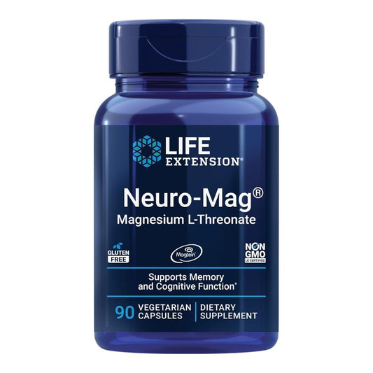 Life Extension Neuro - Mag Magnesium L - Threonate, 144 mg 90 veg caps 737870160397 - The Supplement Warehouse Pte Ltd