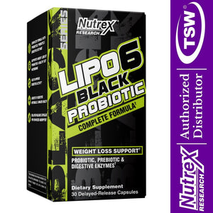 Nutrex Lipo6 Black Probiotic (9208) 30 veg cap