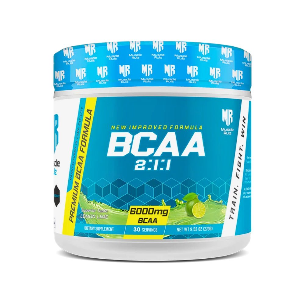 Muscle Rulz BCAA+B6 6000mg 30srv (Exp Feb 2025) 854636008776 - The Supplement Warehouse Pte Ltd