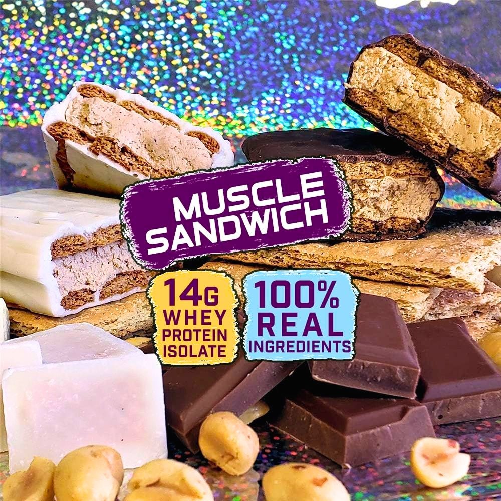 Muscle Sandwich Protein (made with Real Peanut Butter) 56g Single Bar (Exp Nov 2025) 851269003017 - The Supplement Warehouse Pte Ltd