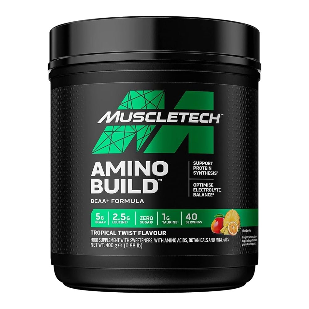 MuscleTech Amino Build Recovery 40 servings (7g BCAAs, 4g leucine, 2.5g betaine) 631656259629 - The Supplement Warehouse Pte Ltd