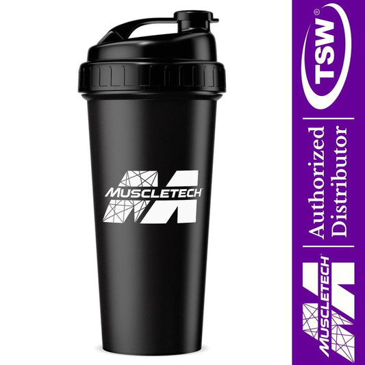 MuscleTech Black New Logo Shaker Cup 631656008531- The Supplement Warehouse Pte Ltd