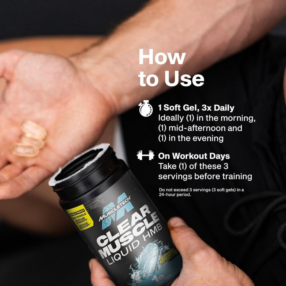 MuscleTech Clear Muscle Liquid HMB 631656610154 - The Supplement Warehouse Pte Ltd