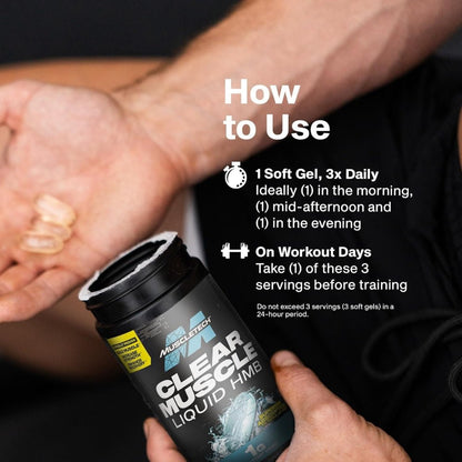 MuscleTech Clear Muscle Liquid HMB 631656610154 - The Supplement Warehouse Pte Ltd