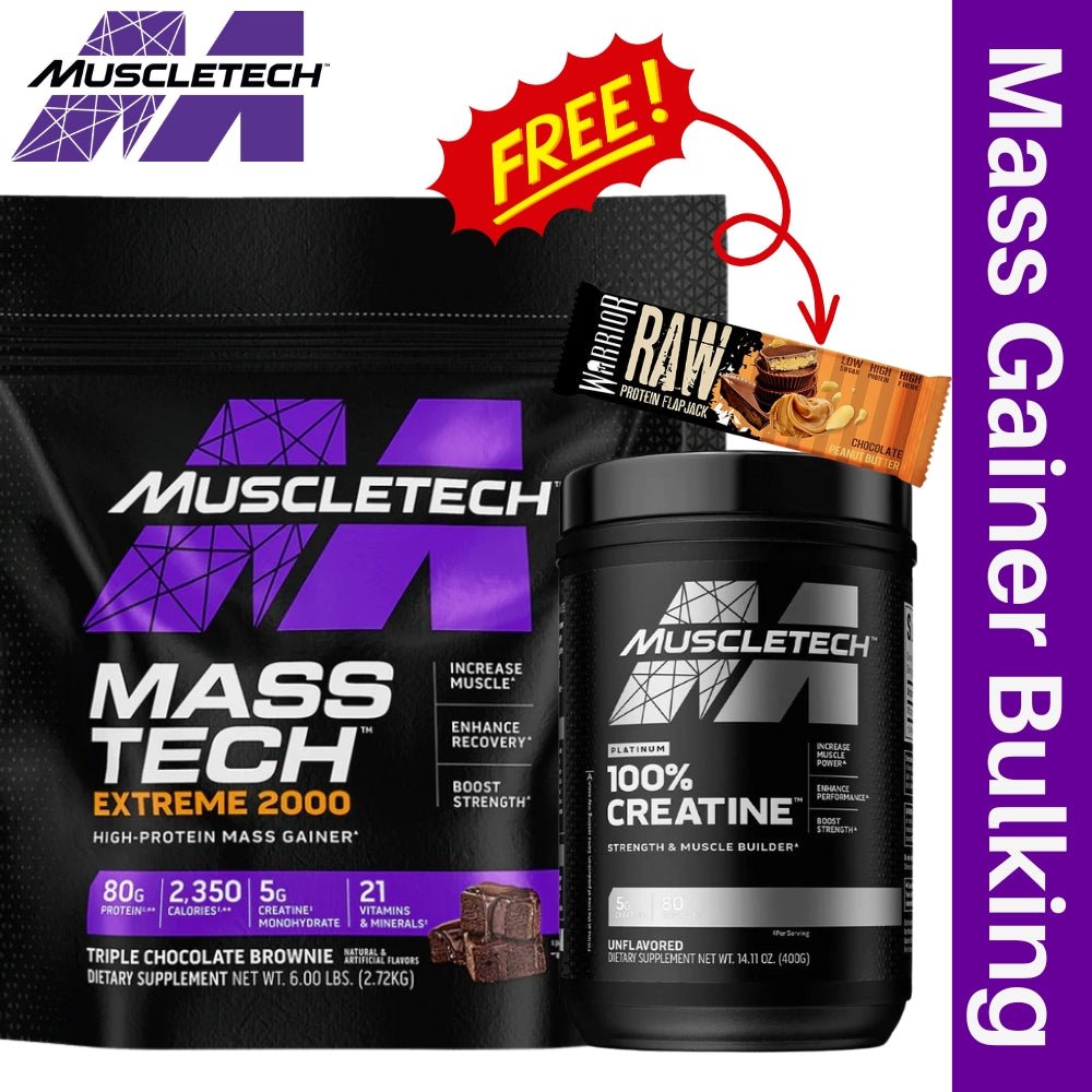 MuscleTech Extreme 2000 6 lb + Creatine 400g + Free Protein Bar Bundle - The Supplement Warehouse Pte Ltd