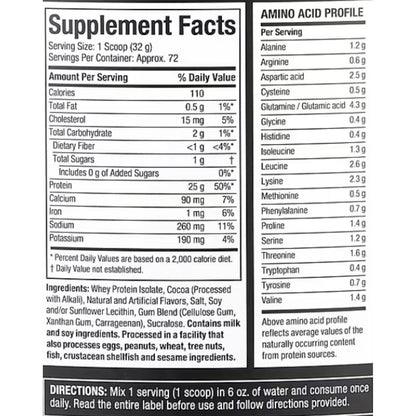 MuscleTech Iso Whey Protein Isolate (per 32g scoop: 25g protein, 110 cal) 5 lbs 631656717600 - The Supplement Warehouse Pte Ltd