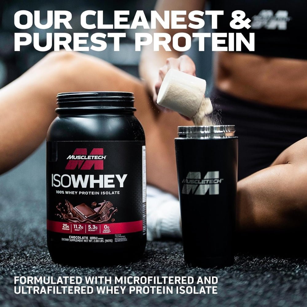 MuscleTech IsoWhey 100% Whey Protein Isolate x08/26 Chocolate 631656717587 - The Supplement Warehouse Pte Ltd