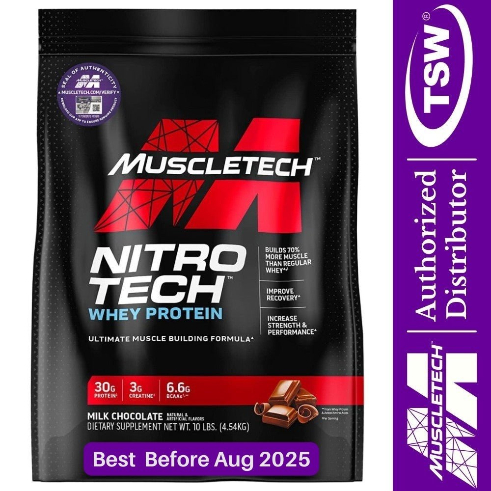 MuscleTech Nitro Tech 10 lbs 631656709612 - The Supplement Warehouse Pte Ltd