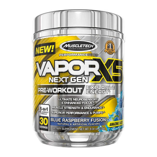 MuscleTech Vapor X5 Pre - Workout 30 servings 631656254013 - The Supplement Warehouse Pte Ltd