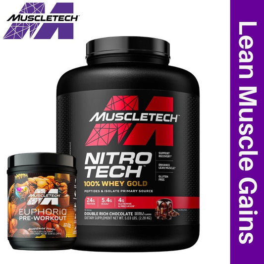 MuscleTech Whey Gold 5 lbs + Euphoriq 20 srv PWO Bundle - The Supplement Warehouse Pte Ltd