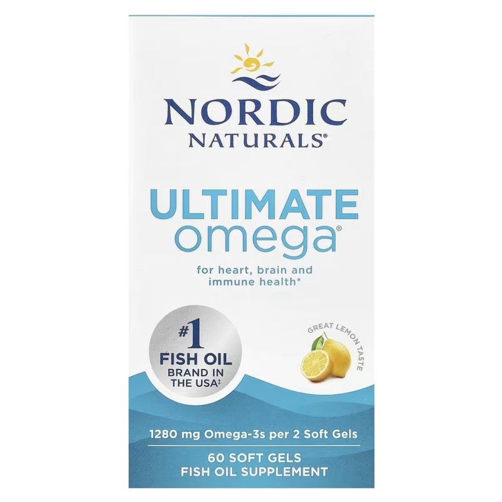 Nordic Naturals Ultimate Omega Lemon 60 gels 768990017902 - The Supplement Warehouse Pte Ltd